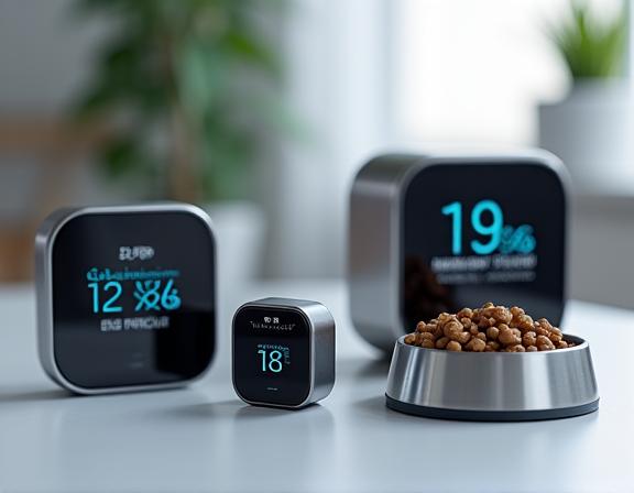 Gadget smart per animali, come un localizzatore GPS e una ciotola intelligente